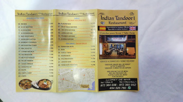 Indian Tandoori menu