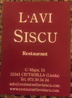 L' Avi Siscu food