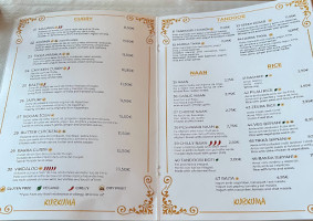 Kurkuma Indian menu