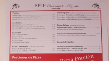 Pizzeria Self Mungia menu