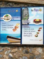 Playa menu