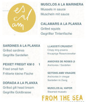 Cafeteria L'escalam menu