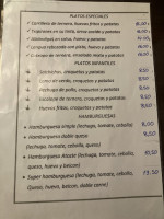 Cafeteria Atozte menu