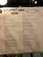 Gourmet Tapas By Sensi menu