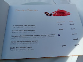 Coto Del Aguila menu