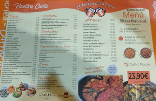 El Balcon De La Brisa menu