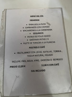 El Centro menu