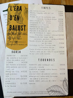 L'era D'en Balus menu