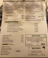 El Asador De Aranda menu