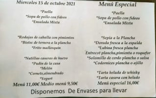 El Cruce Palmanova menu