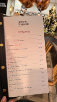 Pepe Quile menu