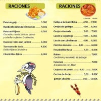 El Pajaro Carpintero menu