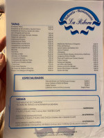 La Ribera menu