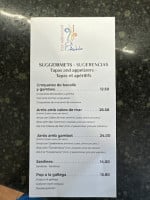 Ca L'adela menu