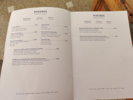 Cala Conills menu