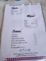 Mexterra menu