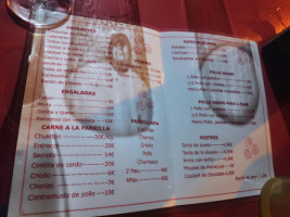 Meson Casa Faustino menu