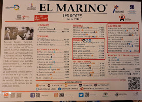 El Marino menu