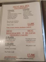 Taberna Gallega menu