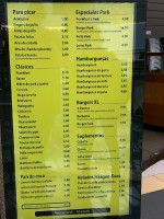 Frankfurt's Park menu