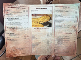 Os Tres Cantos menu