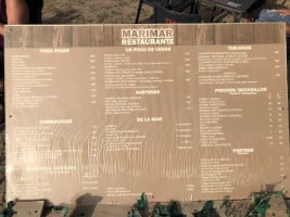 Marimar menu