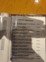 Cafeteria Rumbos menu