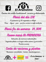 El Arandino menu