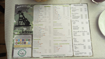 El Repostaero menu