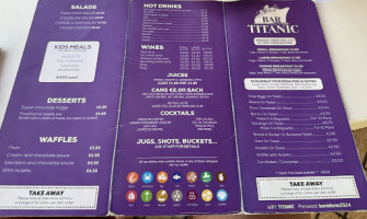 Titanic menu