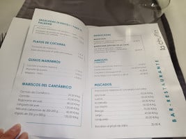 La Chulilla menu