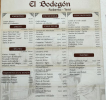 El Bodegon menu