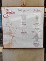 Lord Nelson Cafe menu