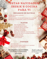 Iberik's menu