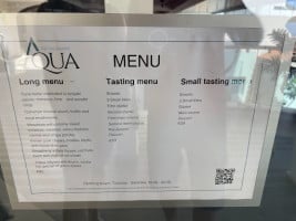 Aqua menu