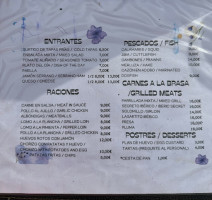 Venta La Serrania menu