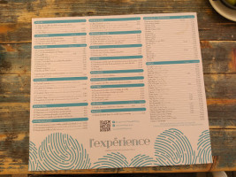 L'experience menu