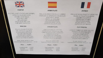 Pont De Pedra menu