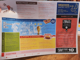 La Republica Baja menu