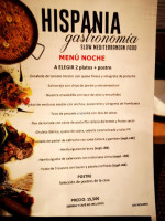 Taperia Hispania Cortes Valencianas menu