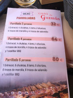 Meson Casa De Guzman menu