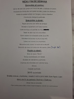 El Redin menu