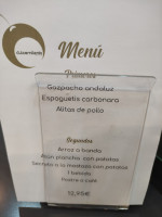 Dulce Milenio menu