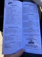 Venta El Capricho menu