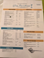 La Orilla De Los Pescadores menu