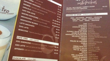 Nostro Cafe Costa menu