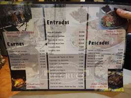 Asador El Cruce menu