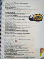 Punjabi Palace menu