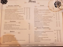 El Mesón de Cervantes menu