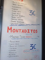 El Almirez Cafeteria Y Tapas menu